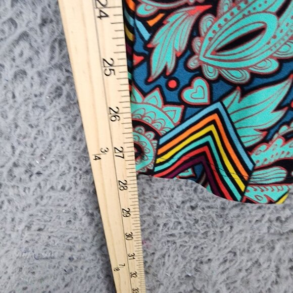 Lularoe Pants Womens Tall & Curvy Set of Two Green Pull On Leggings - Picture 10 of 13